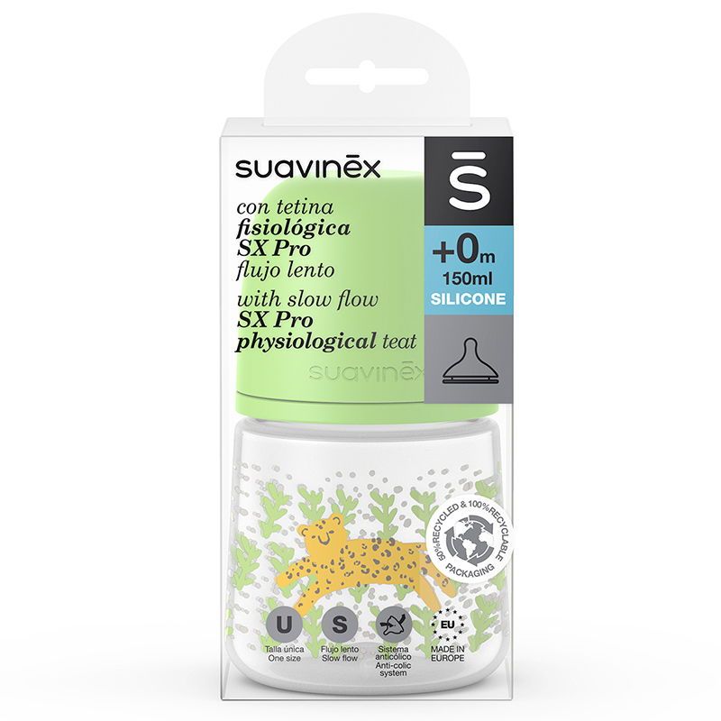 Comprar Biberon Tetina SX Pro Flujo Lento Jungle de Suavinex a precio de  oferta