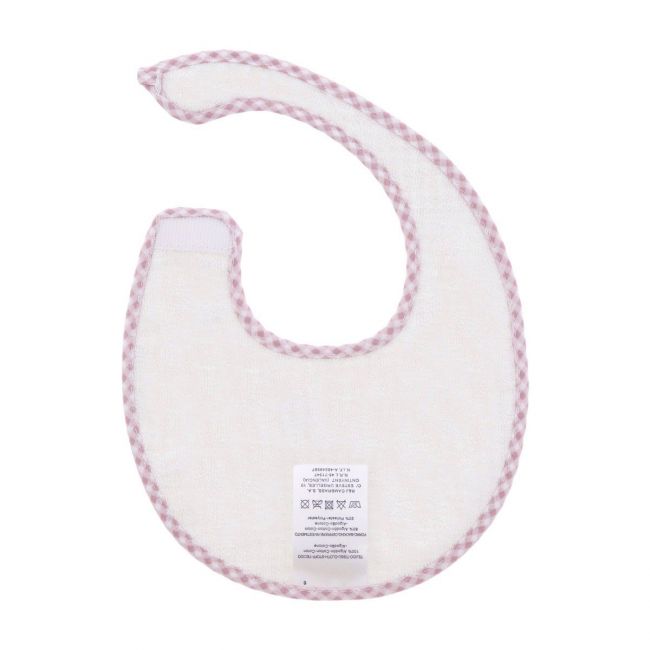 Babete Redondo Com Velcro Vichy10 Rosa/Vichy 16X19X1 Cm