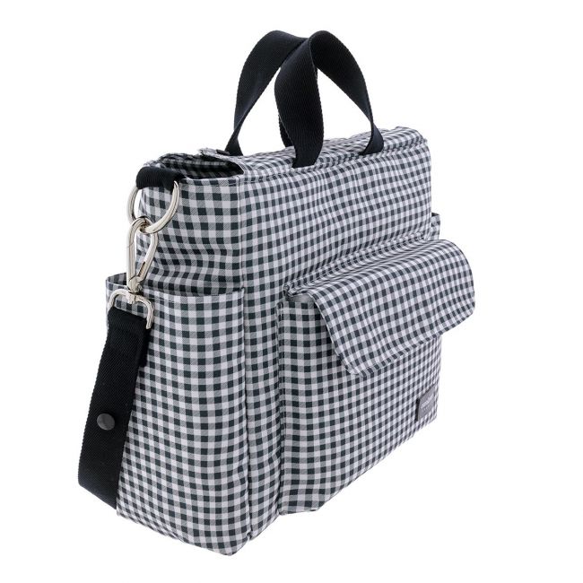 Bolsa Maternal Pack Vichy Preto 16X43X37 Cm