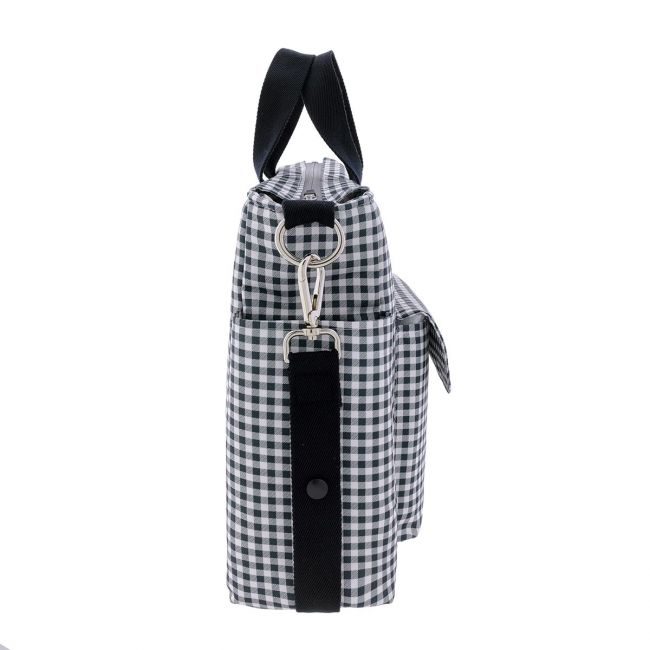 Bolsa Maternal Pack Vichy Preto 16X43X37 Cm