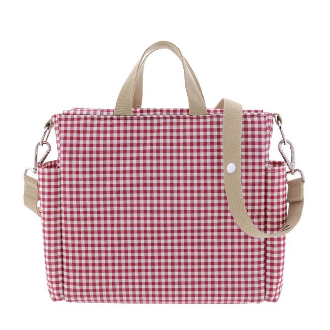 Bolsa Maternal Pack Vichy Vermelho 16X43X37 Cm