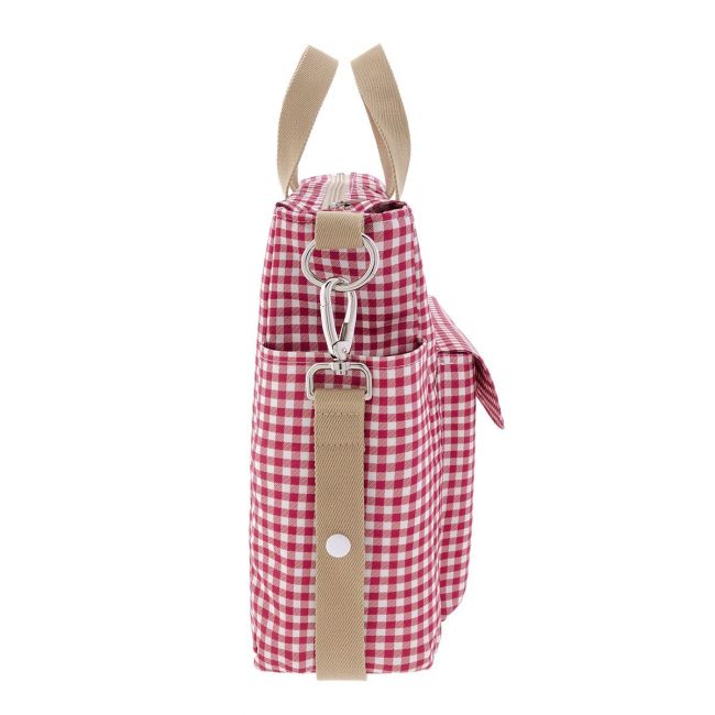 Bolsa Maternal Pack Vichy Vermelho 16X43X37 Cm