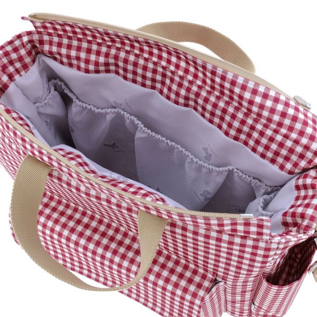 Bolsa Maternal Pack Vichy Vermelho 16X43X37 Cm