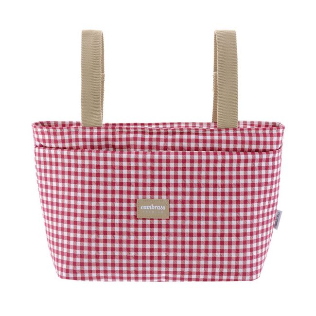 Bolsa Organizadora Vichy Vermelha 13X38X20 Cm