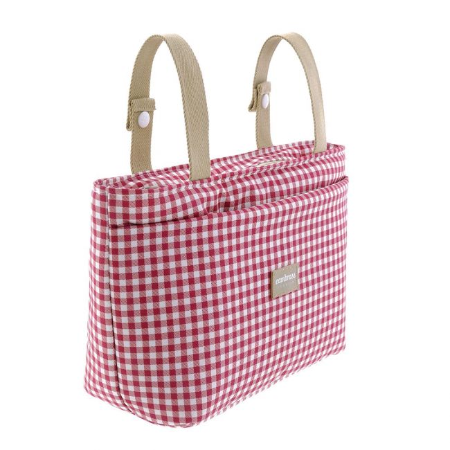 Bolsa Organizadora Vichy Vermelha 13X38X20 Cm