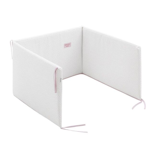 Juego 2 Piezas Funda Nordica Cuna 60 Vichy10 Rosa 100X140X3 Cm