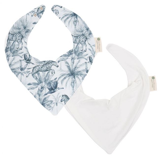 Pack 2 Bandanas 43x21cm Zebra Branco