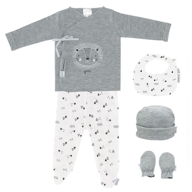 Conjunto de 5 peças Bebé Leão Bimbi Casual.