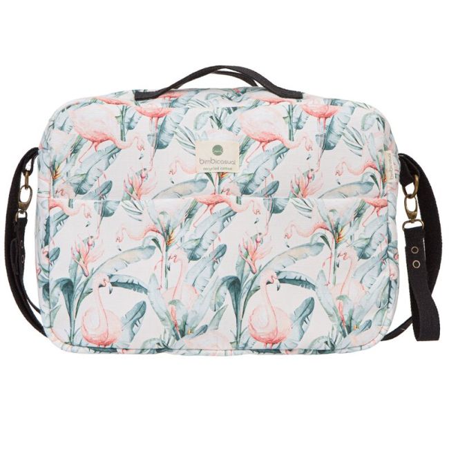 Saco Maternal 40x34x18cm Flamingo Branco