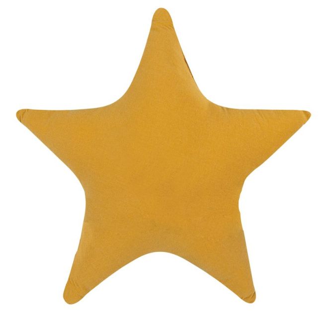 Almofada Estrela 35x35cm Matelassê Ocre