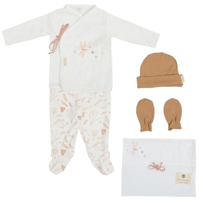 Conjunto de 5 peças para bebê Cotage Bimbi Casual.