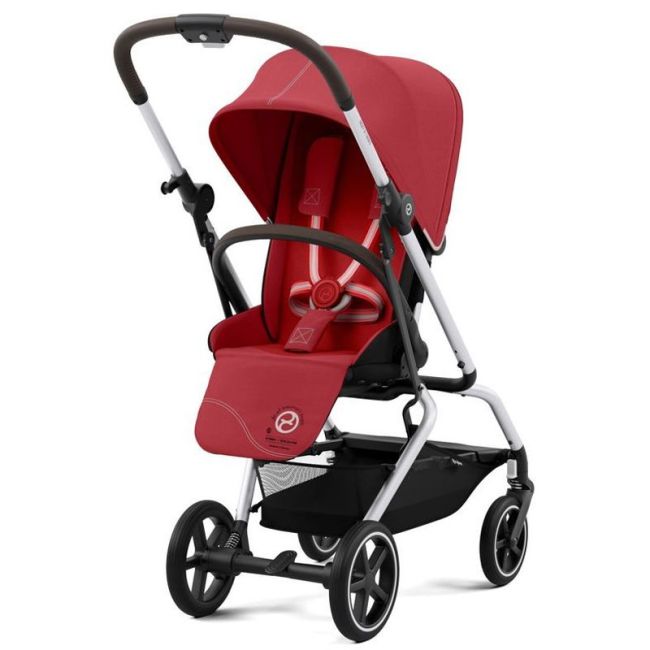 Carrinho de Passeio Eezy S Twist Plus 2 Silver Hibiscus Red