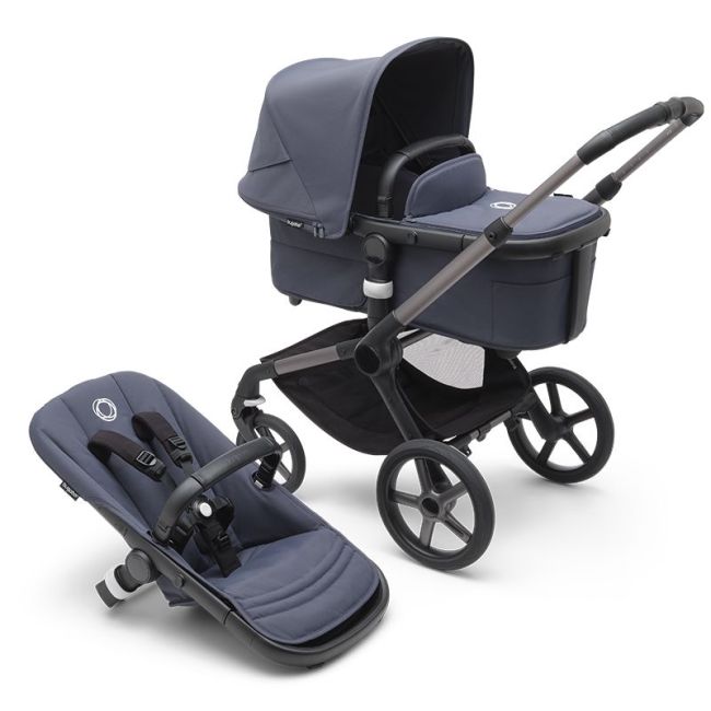 BUGABOO FOX 5 COMPLETO GRAPHITE/STORMY BLUE-STORMY BLUE