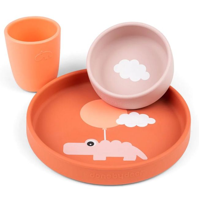 MESA DE SILICONE HAPPY CLOUDS PAPAYA