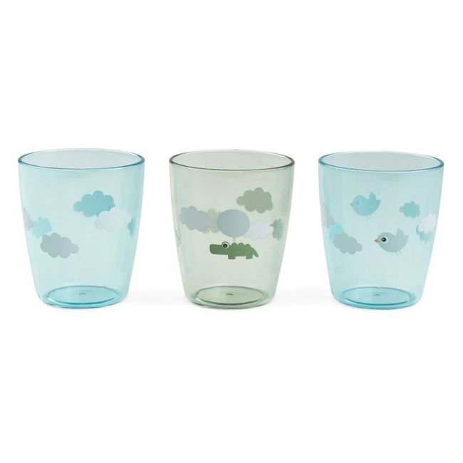 YUMMI MINI VASO 3-PACK HAPPY CLOUDS VERDE