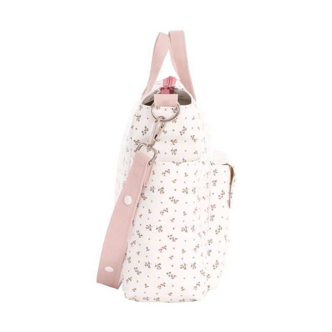 Saco materno Pack Aura Beige/Flores 16X43X37 Cm