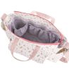 Bolso maternidad grande para hospital PACK AURA dibujo flores rosa en 2023