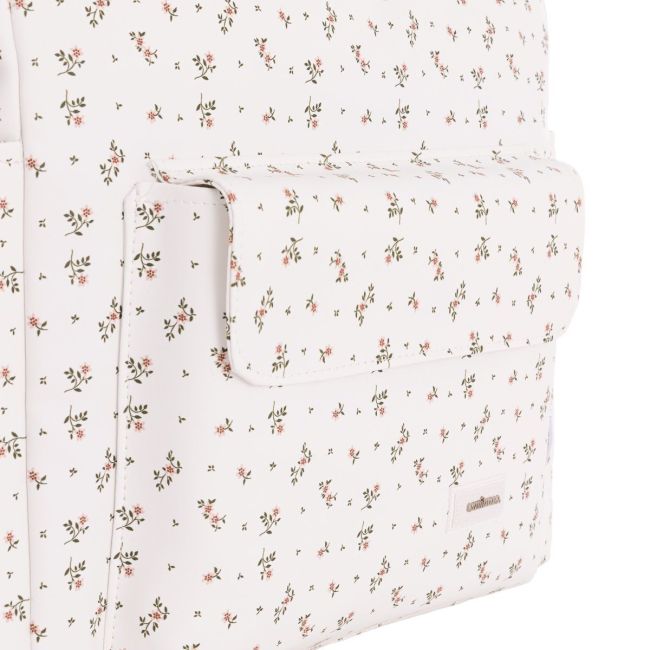 Saco materno Pack Aura Beige/Flores 16X43X37 Cm