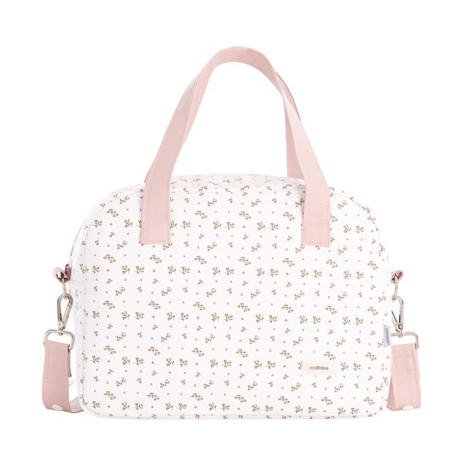 Bolsa Maternal Prome Aura Bege/Flores 18X41X31 Cm