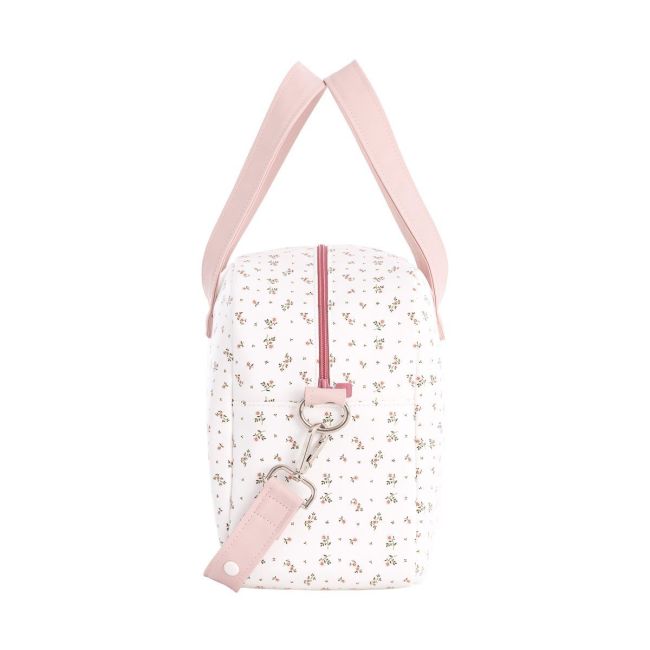 Bolsa Maternal Prome Aura Bege/Flores 18X41X31 Cm