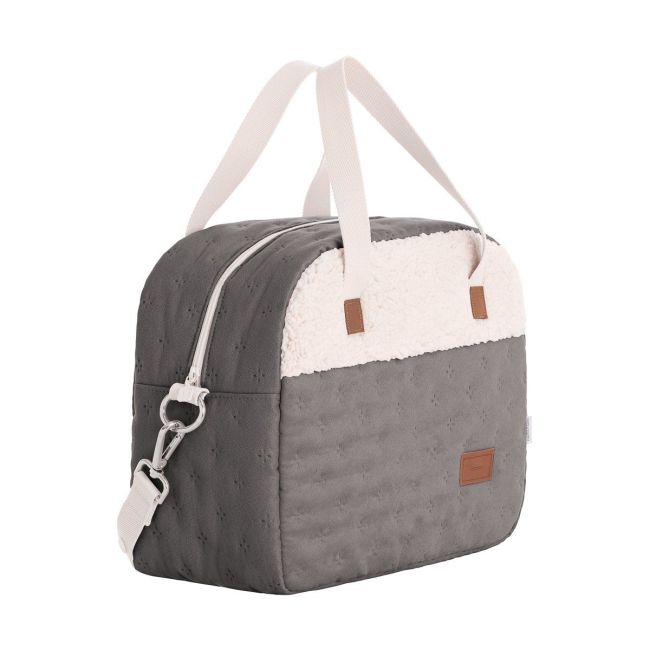 Bolsa Maternal Prome Soft Winter Cinza 18X41X31 Cm