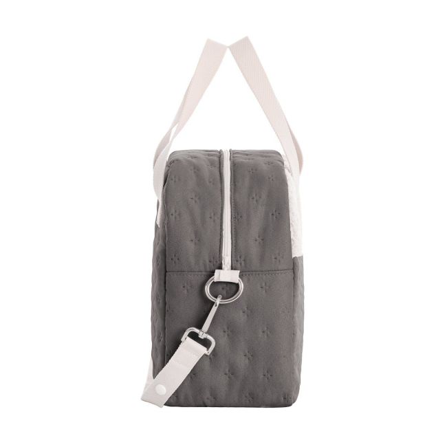 Bolsa Maternal Prome Soft Winter Cinza 18X41X31 Cm