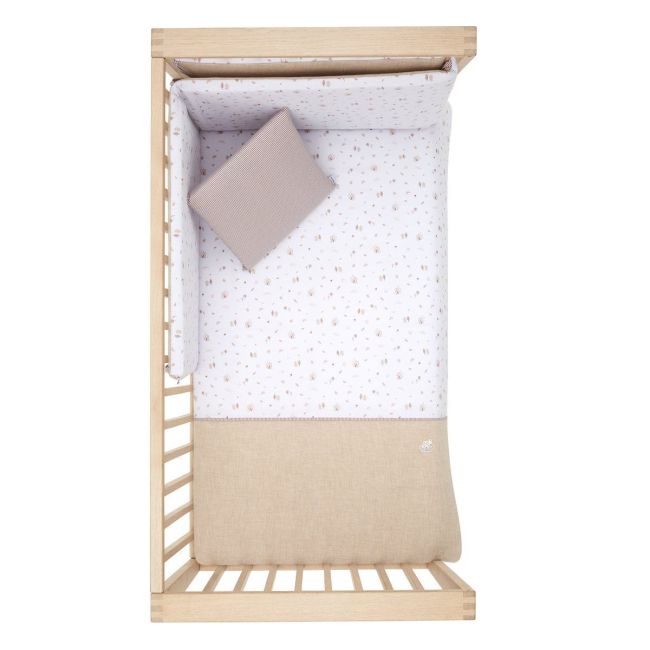 Juego 2 Piezas Funda Nordica Cuna 70 Greeny Beige 110X170X3 Cm