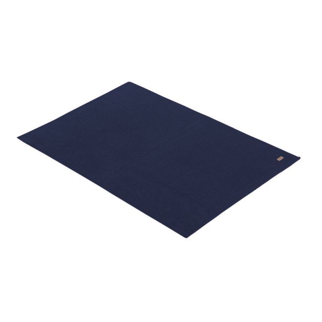 Manta Ponto de Bambu 80X100X1 Cm Lisa Gg5 Azul Marinho