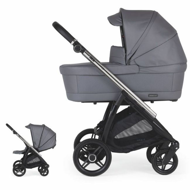 Carrito Bebecar Flowy KO-431 Mixto Cromado/Negro