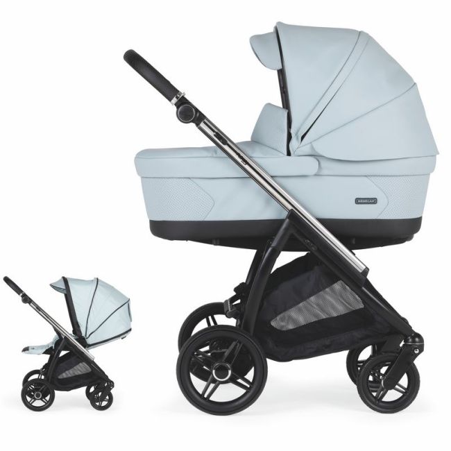 Carrito Bebecar Flowy KP-423 Mixto Cromado/Negro