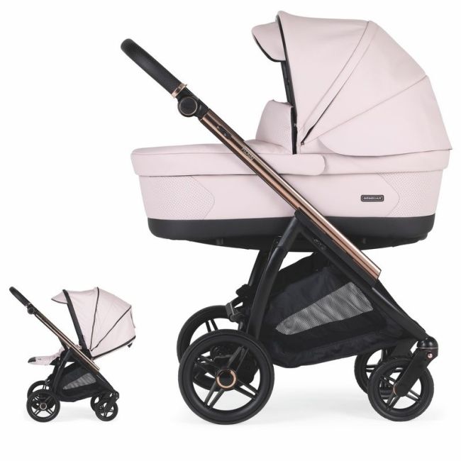 Carrito Bebecar Flowy KP-427 Mixto Fumé Rosa/Negro