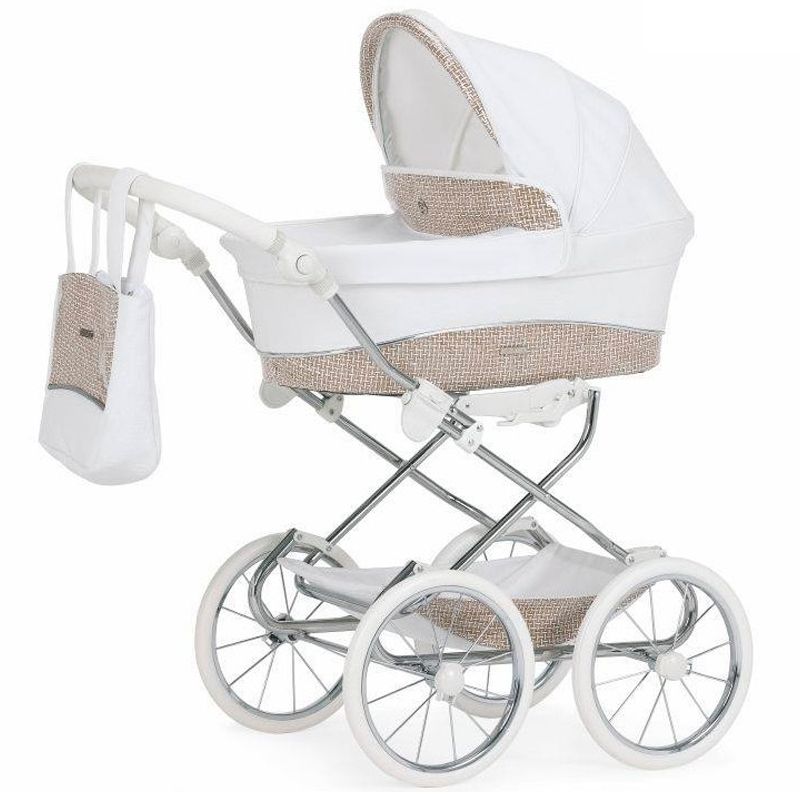 BORRAR Carrito de Munecas Bebecar Prive Mini Style Cromado Blanco Bolso incluido BEBECAR BebeCenter