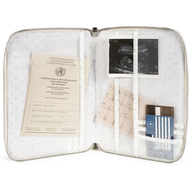 PORTA DOCUMENTOS BEBÊ TOILE DE JOUY CREME