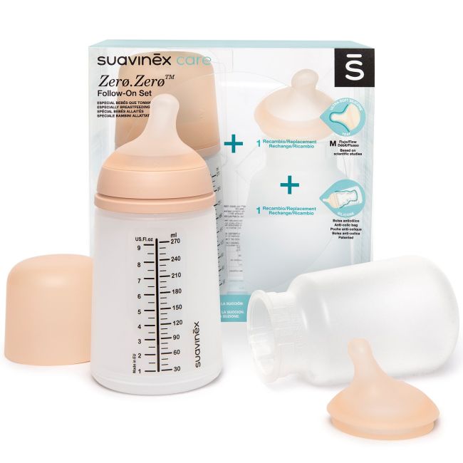 Set Starter Biberón Suavinex Zero Zero 270 ml