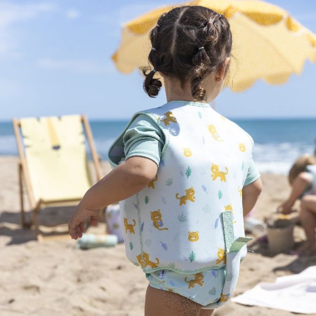 Colete de Flutuação para Aprendizagem M 3-6 Anos - Verde Caça SARO - 4