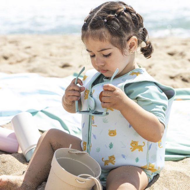 Colete de Flutuação para Aprendizagem M 3-6 Anos - Verde Caça SARO - 6