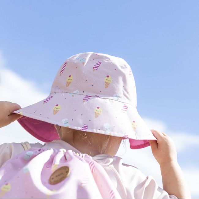 Gorro Con Proteccion Solar 0-6 Meses - Blossom