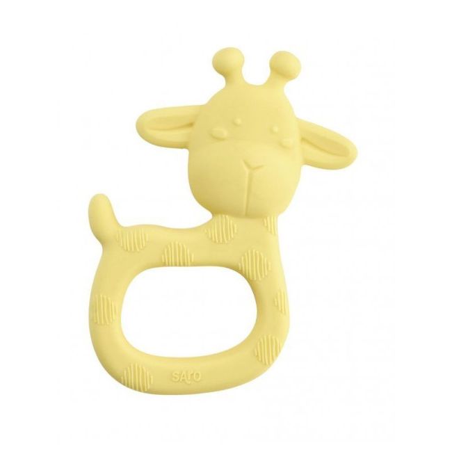 Girafe de silicone mordedor festa amarelo