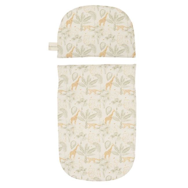 Colcha + Almohada Capazo Estampado Masai Bimbidreams - Beige