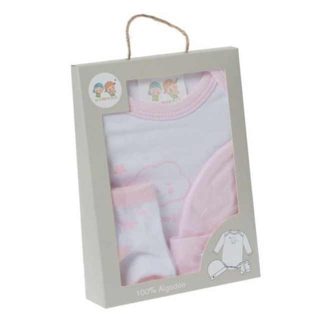 J. INFANTIL 3 PCS. ROSA