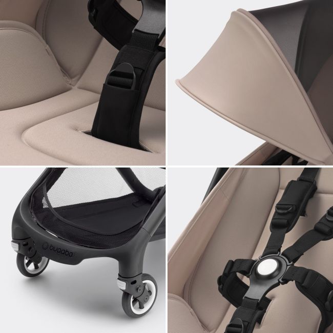 BUGABOO BUTTERFLY COMPLETAMENTE PRETO/TAUPE É VERDADE..-TAUPE É VERDADE