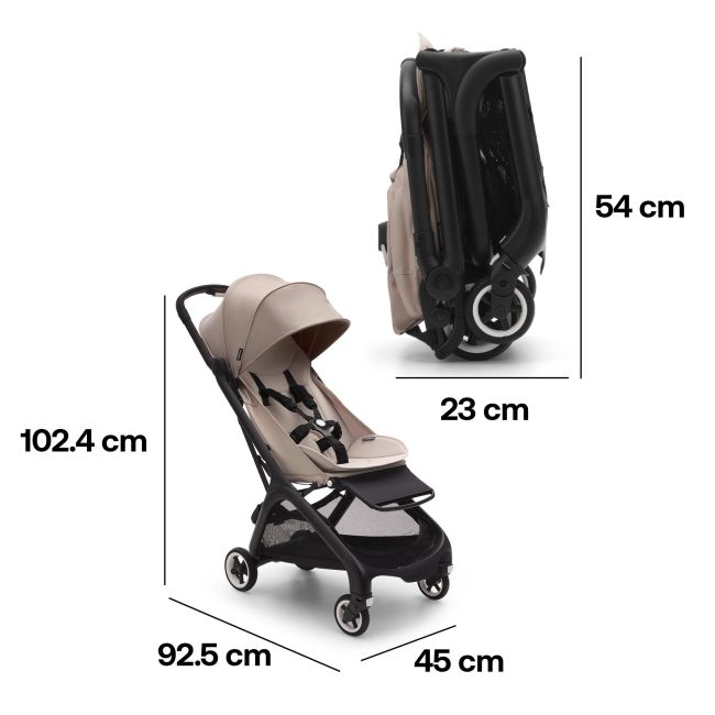 BUGABOO BUTTERFLY COMPLETAMENTE PRETO/TAUPE É VERDADE..-TAUPE É VERDADE