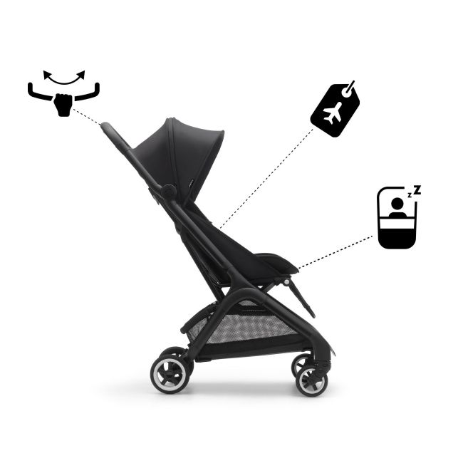 Carrinho de Passeio Bugaboo Butterfly Preto Meia-Noite