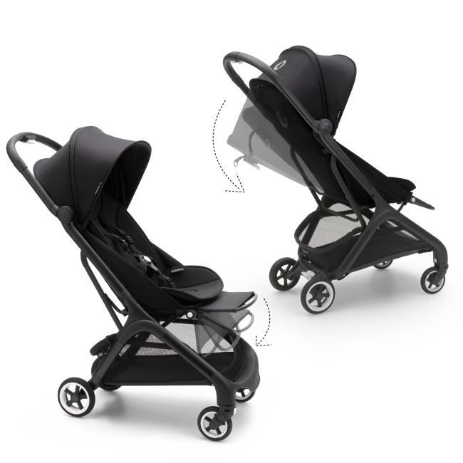 Carrinho de Passeio Bugaboo Butterfly Preto Meia-Noite