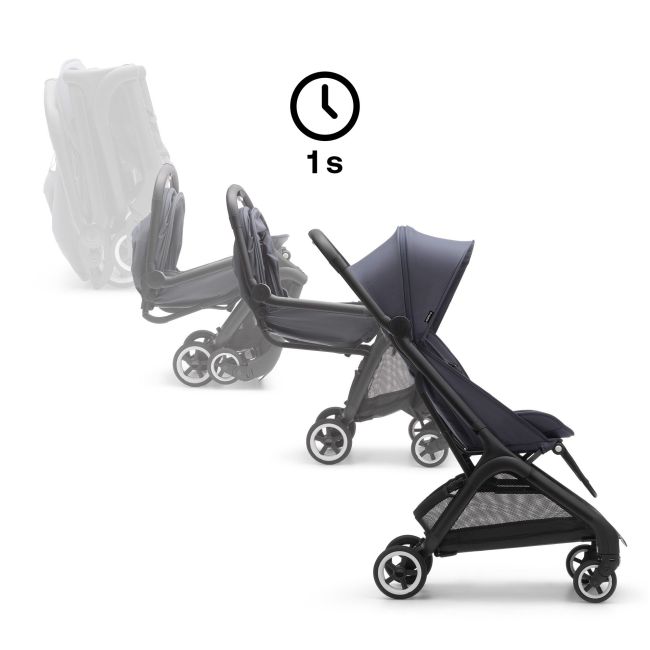 Carrinho de Passeio Bugaboo Butterfly Preto - Tempestade Azul - Tempestade Azul