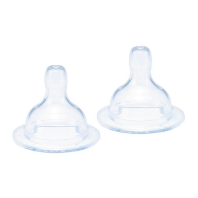 Conjunto de 2 Tetinas de Silicone Fluxo Médio