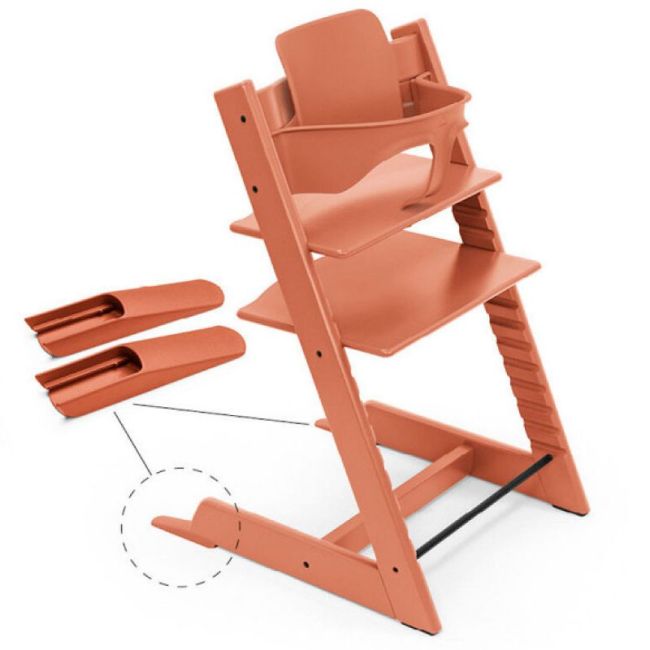 Conjunto de bebé 2 Terracota para Tripp Trapp da Stokke.