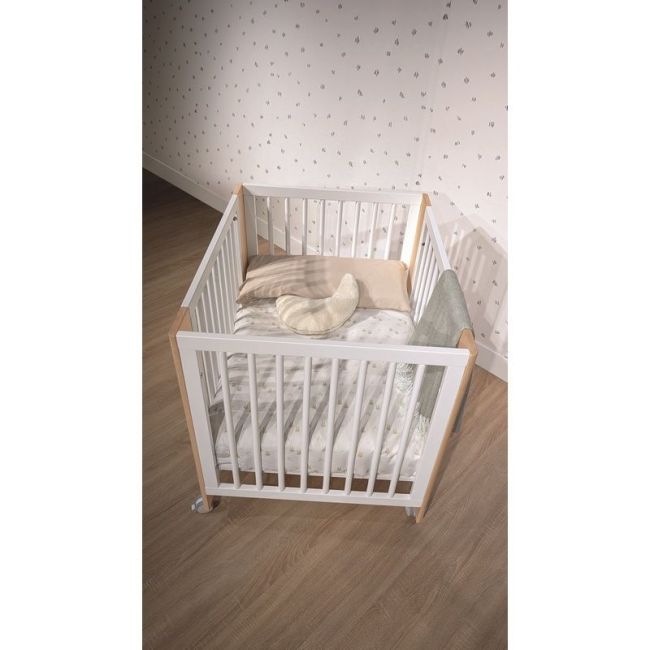 Cuna Convertible de 140 X 70 Converbaby Blanco-Cera Natural Micuna MICUNA - 5