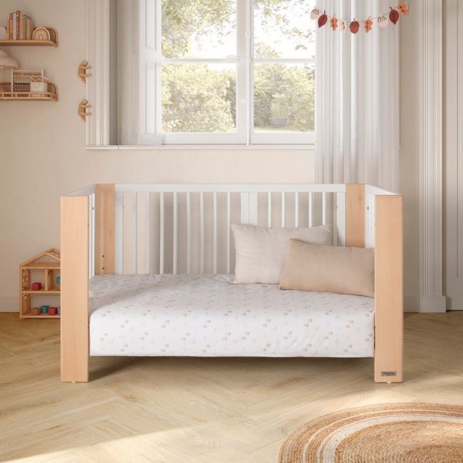 Cuna Convertible de 140 X 70 Converbaby Blanco-Cera Natural Micuna MICUNA - 8