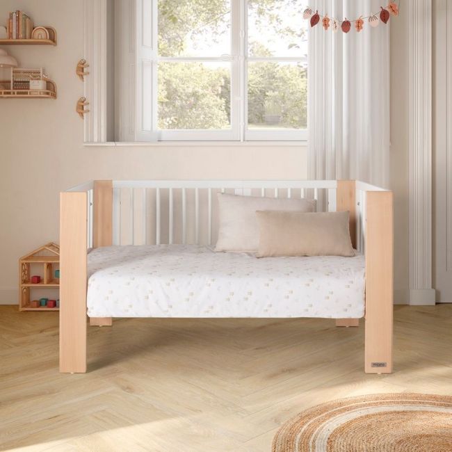 Cama de bebé conversível de 140 X 70 Converbaby Branco-Cera Natural Micuna MICUNA - 9